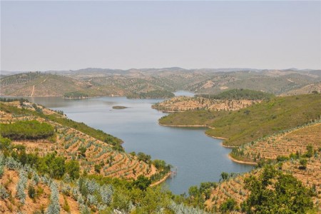 Fotografia da Barragem de Santa Clara Fotografia da Barragem de Santa Clara